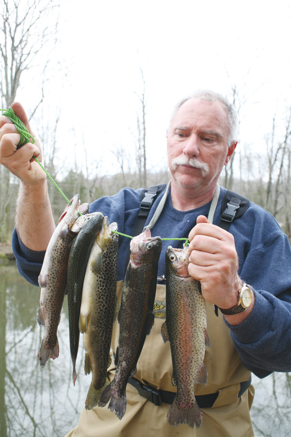 stringer full of trout