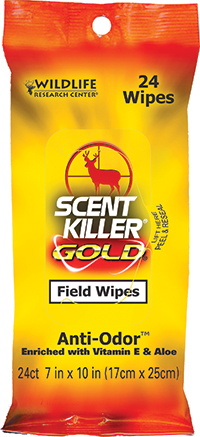 Wildlife Research Center Scent Killer Gold Field Wipes